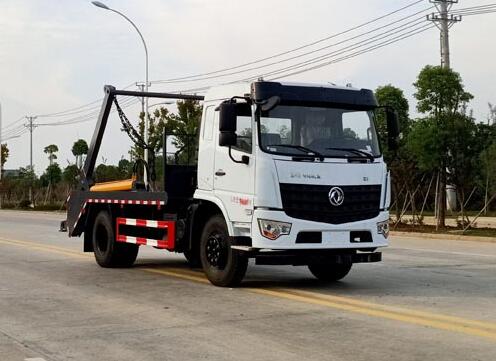 程力威牌CLW5160ZBS6CF型擺臂式垃圾車